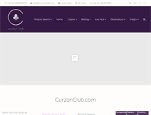 Tablet Screenshot of curzonclub.com